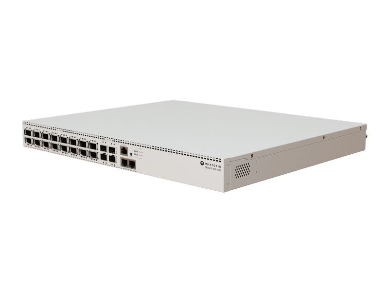 MikroTik Switch CRS520-4XS-16XQ-RM 22 Port Ultra-schneller Enterprise-Switch mit herausragender Verarbeitungskraft und dem besten Preis-Leistungs-Verhältnis pro 100-Gigabit-Port