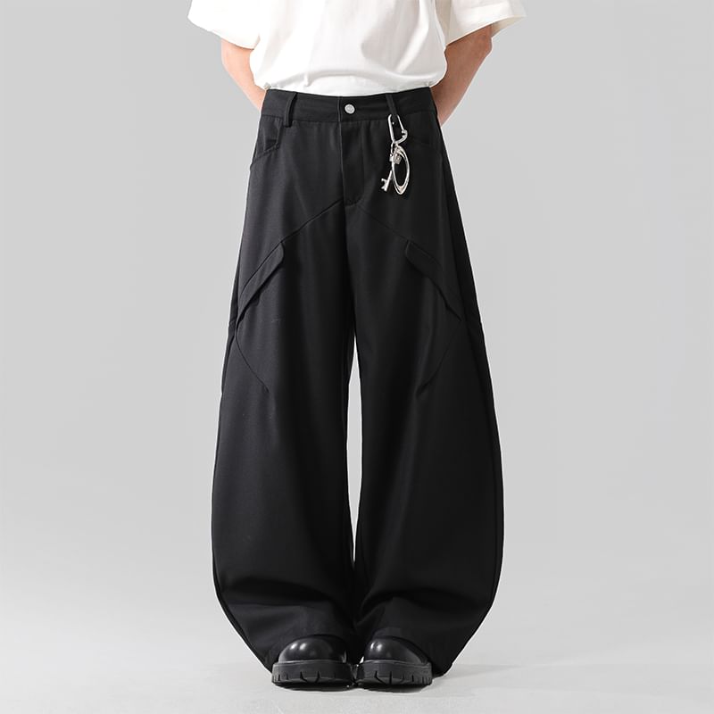 VEAZ - Hoge taille effen wijde broek
