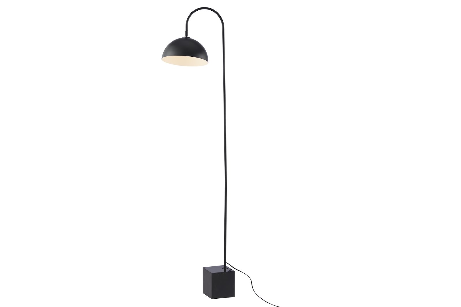 Valdisere gulvlampe Sort med sort marmor fot E14, Max 28W
