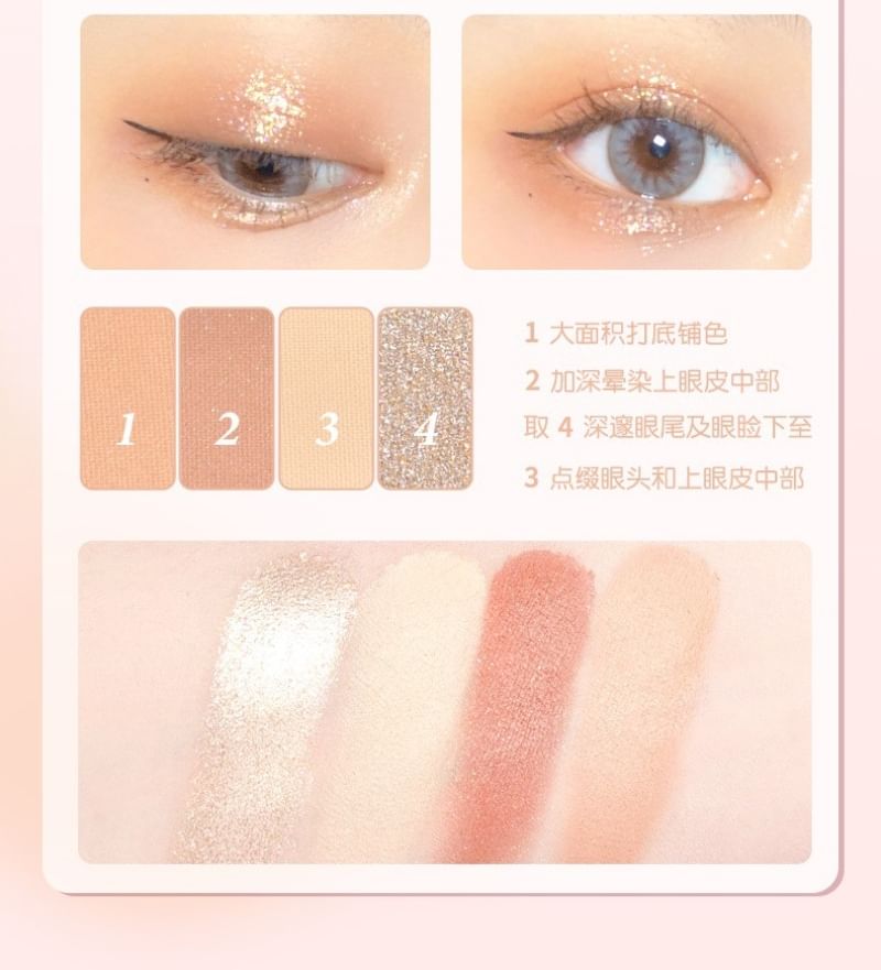 GOGO TALES - Lipgloss Oogschaduwpaletset - 3 soorten
