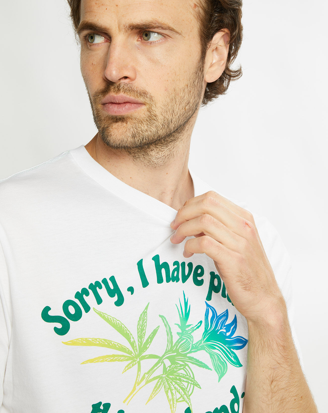 Scotch & Soda T-Shirt Plantes blanc