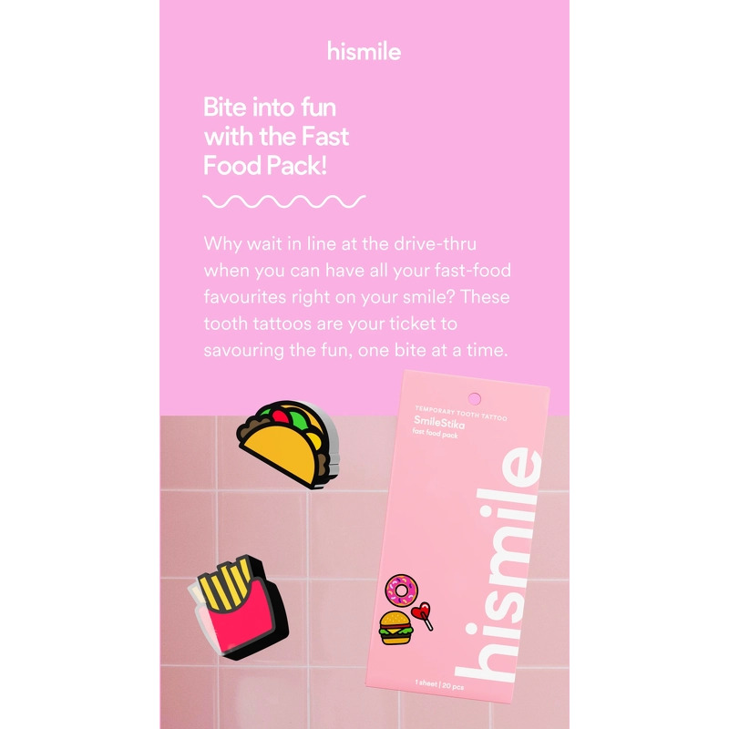 Hismile SmileStika Fast Food Pack - 20 pcs