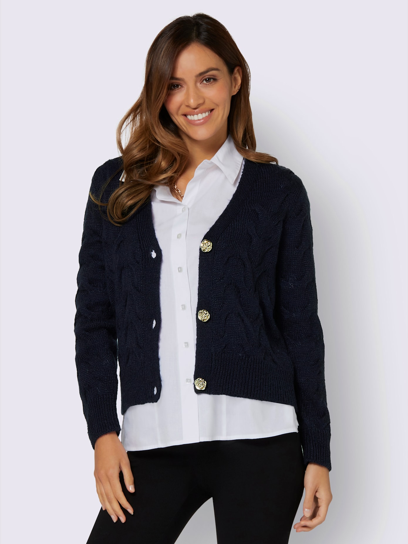 Veste en tricot chaud et moelleux