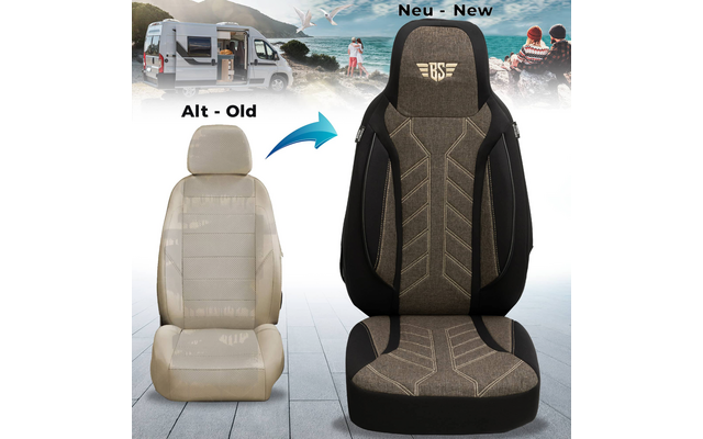 Bremer-Sitzbezüge Wohnmobil Schonbezüge 2 Stück für Ducato / Jumper / Boxer