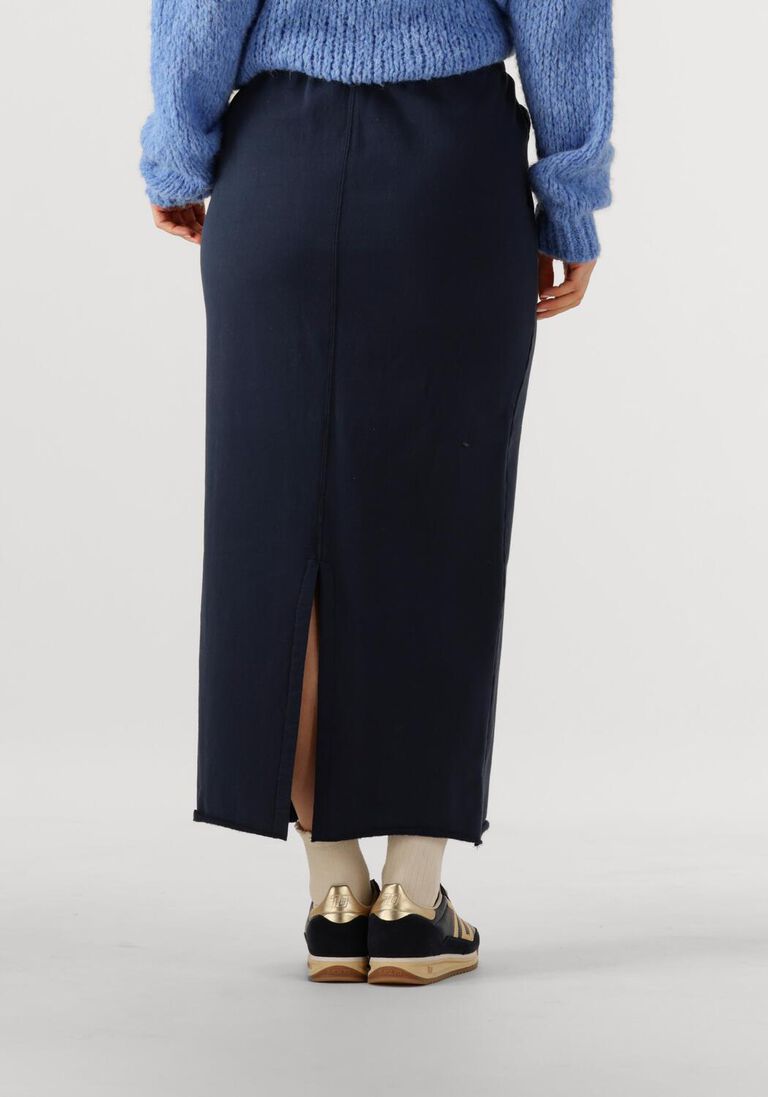 donkerblauwe penn & ink maxirok skirt w25f1716