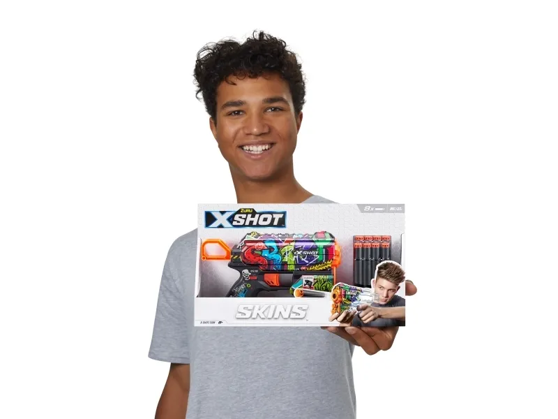XSHOT legetøjsgevær Skins Flux, assorteret, 36516 (ZUR-36516)