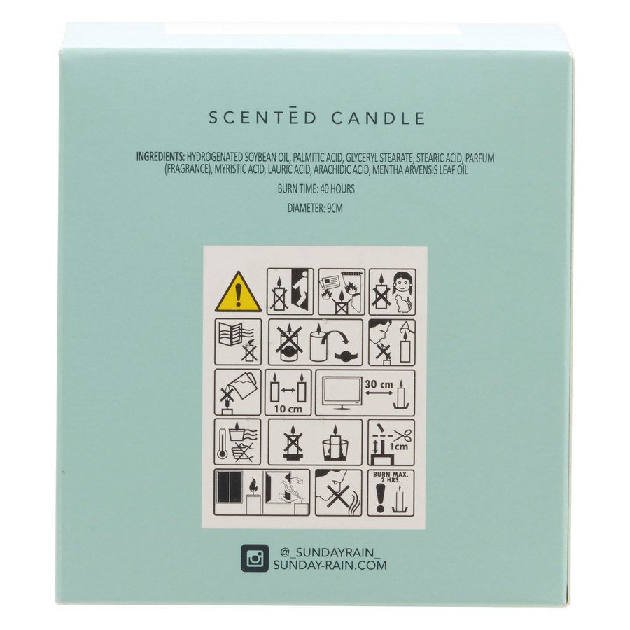 Sunday Rain Scented Candle Aloe & Sweet Mint 200g