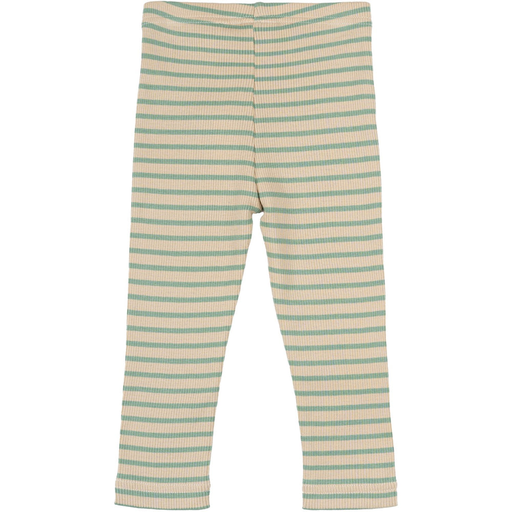 Køb Petit Piao Granite Green/Dark Off White Leggings Modal Striped