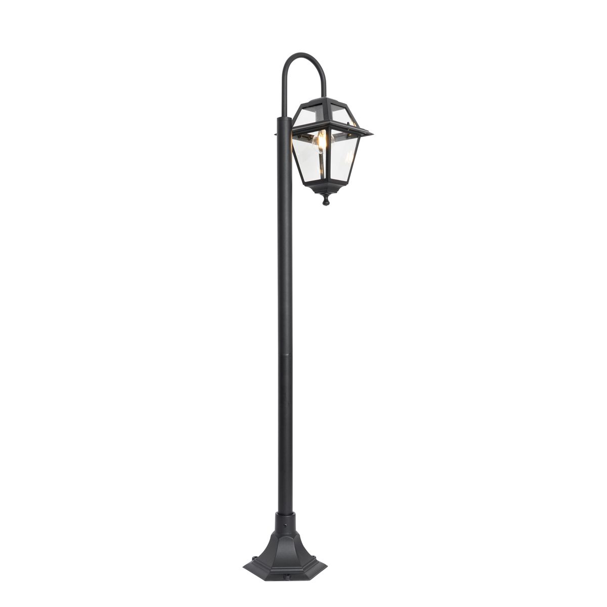 Klassieke buiten lantaarn zwart 135 cm IP44 - Berta
