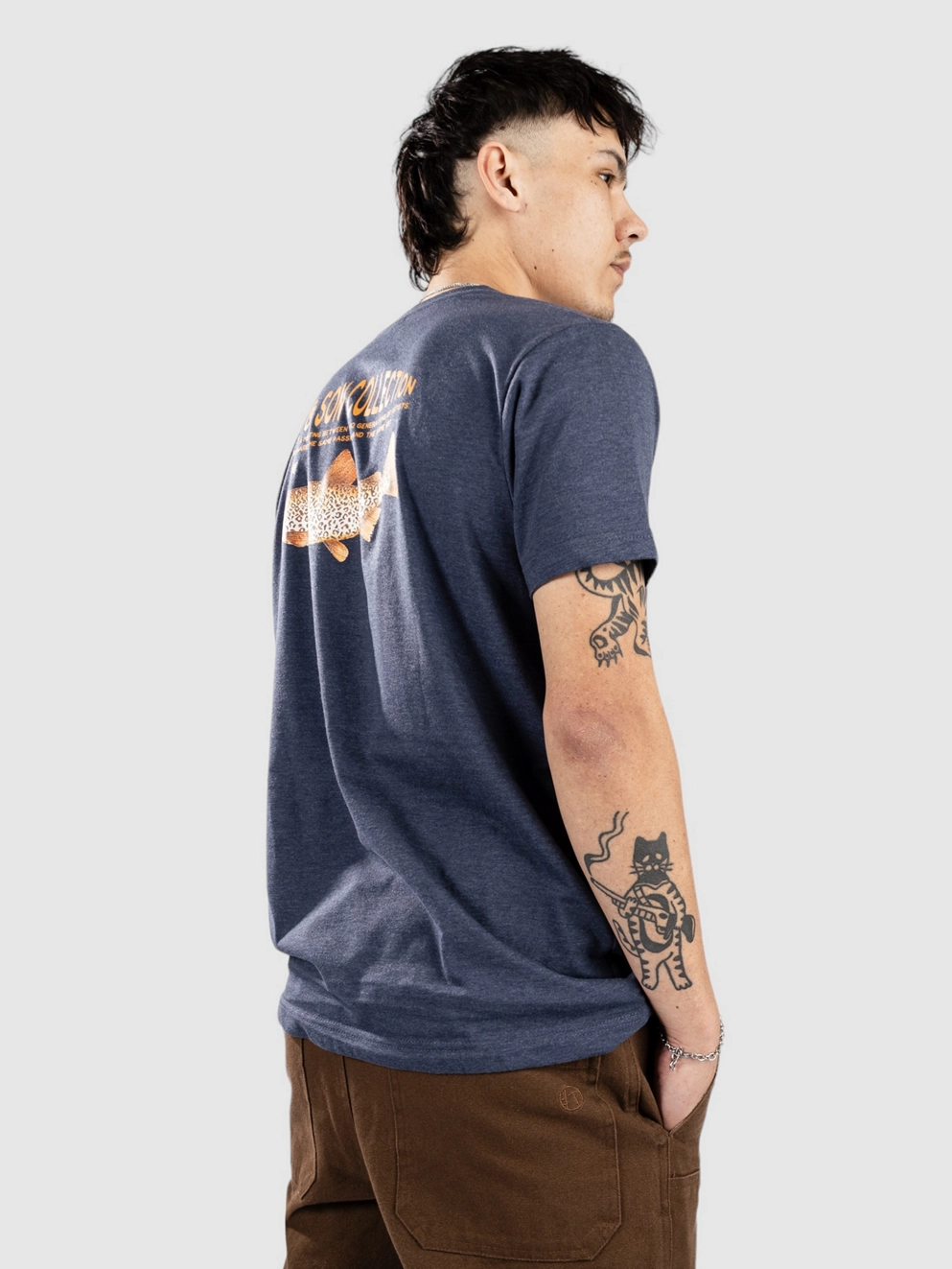 Picture D&S Panther T-Shirt a dark blue melange