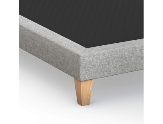 SOMEO - Sommier 180 x 200 Sommier déco tapissier gris souris 180 x 200