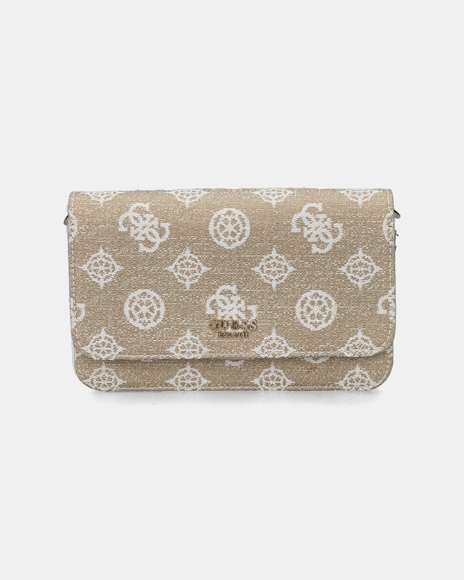 Guess Loralee Xbody Flap Uitgaanstasje  - beige