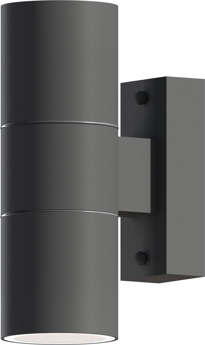 Calex wandlamp Turin antraciet 10,8 x 6 x 17 cm