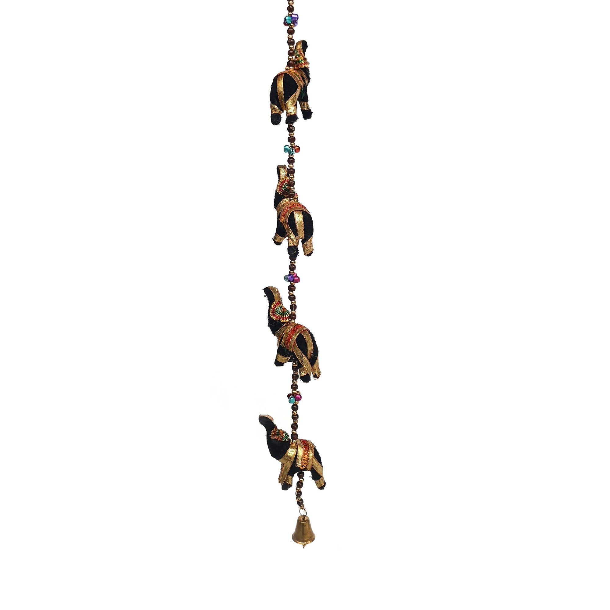 8er Kette 'Elefant' hängend, schwarz, gold, T 5 cm, B 9 cm, H 120 cm günstig bestellen