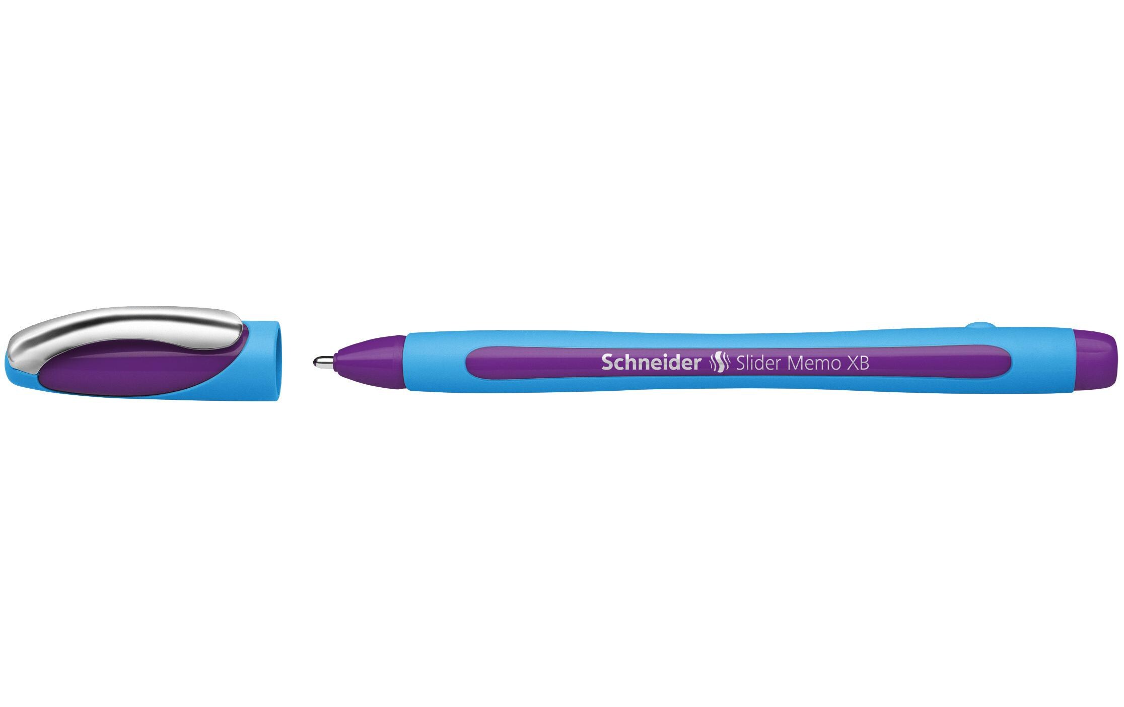 Kugelschreiber Slider Memo Blau/Violett, 1 StückKugelschreiber mit Kappe