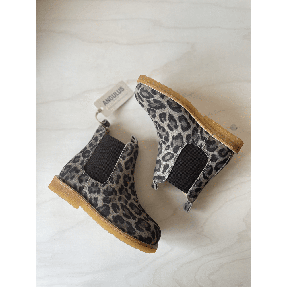 Angulus - Classic Chelsea Boot - Beige Leo Brown