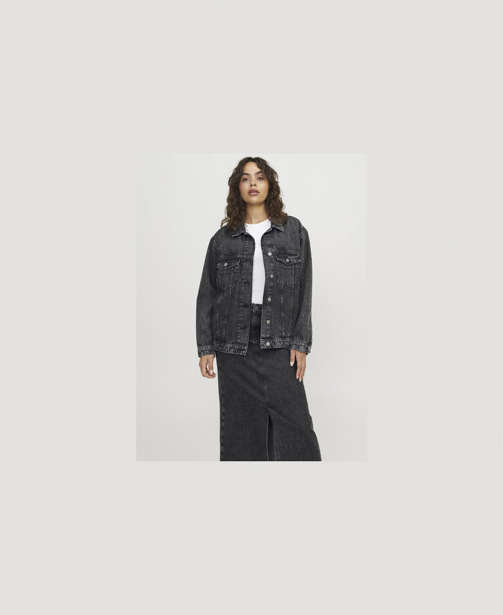 JJXX JXORLY RLX LONG DENIM JACKET AW DNM Grey denim