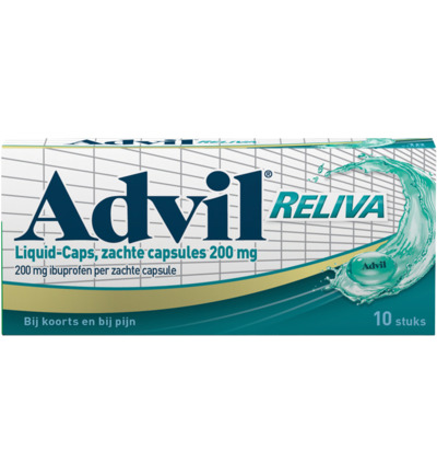 Advil Reliva liquid caps 200mg (10 capsules)