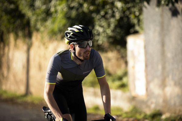 Rogelli Spike Cykeltrøje, Black/Fluor/Grey