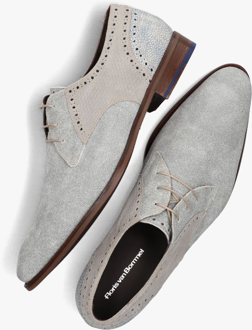 FLORIS VAN BOMMEL grijze floris van bommel nette schoenen sfm-30361