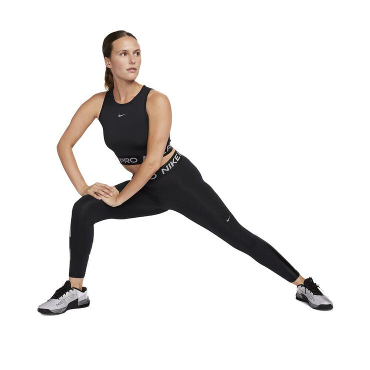Nike Pro Mid Rise 7 8 Tights Sort