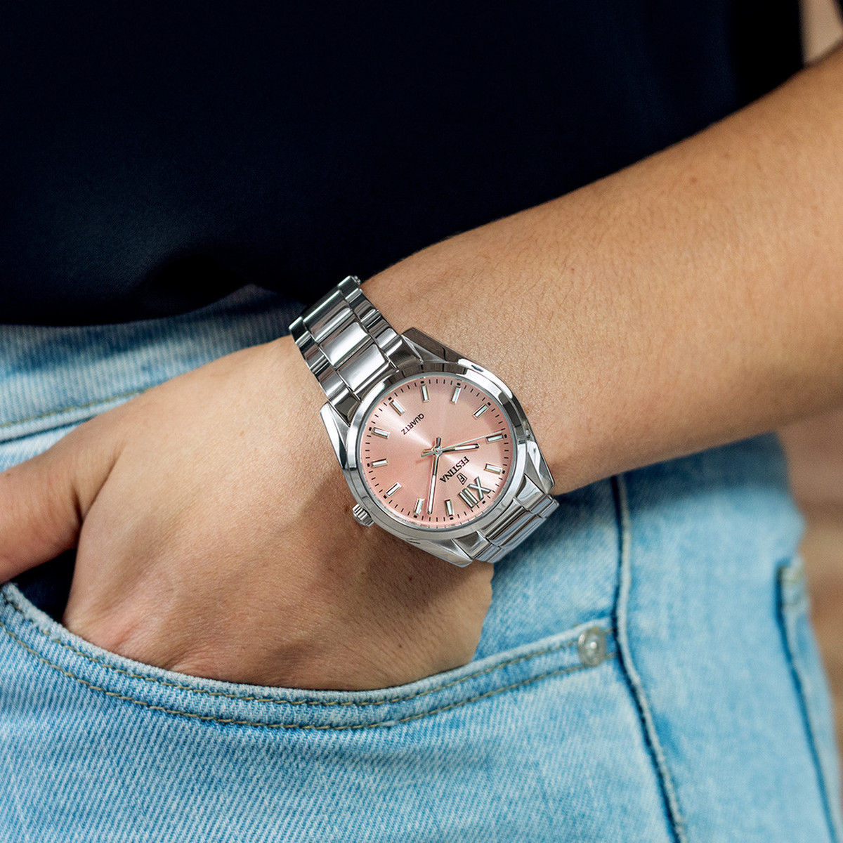 Montre Festina femme acier bracelet acier