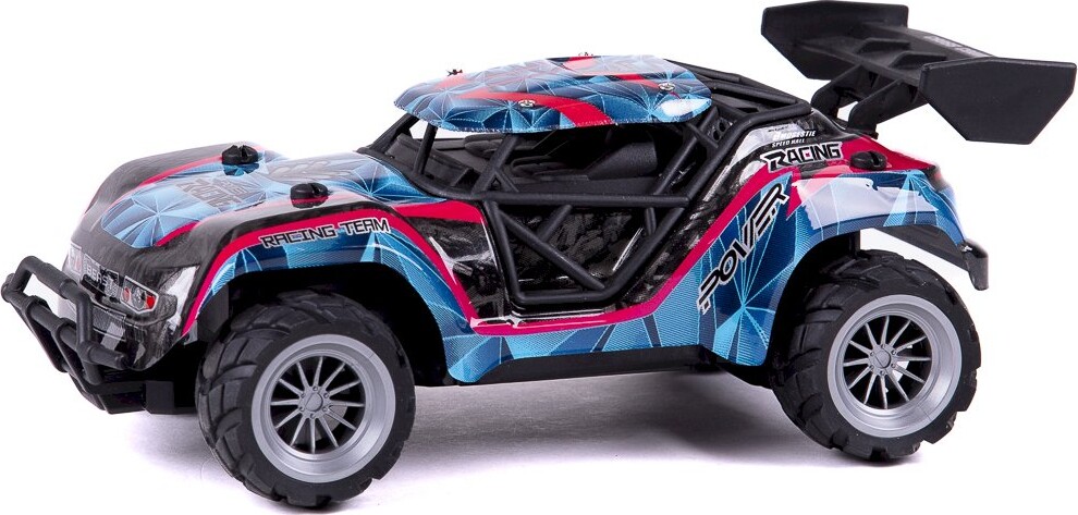 Fjernstyret Bil - Speed Racing Dirt Stars - 1:18 - Blå Og Pink