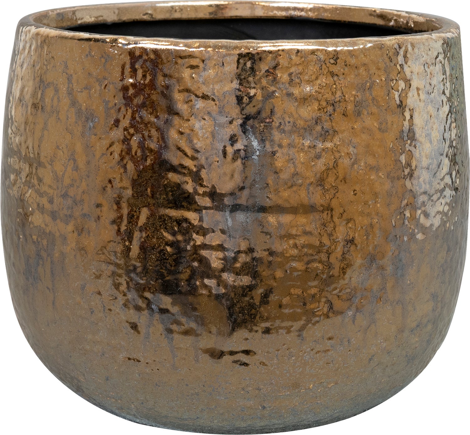 TS bloempot Yvette goud D 21 H 17 cm