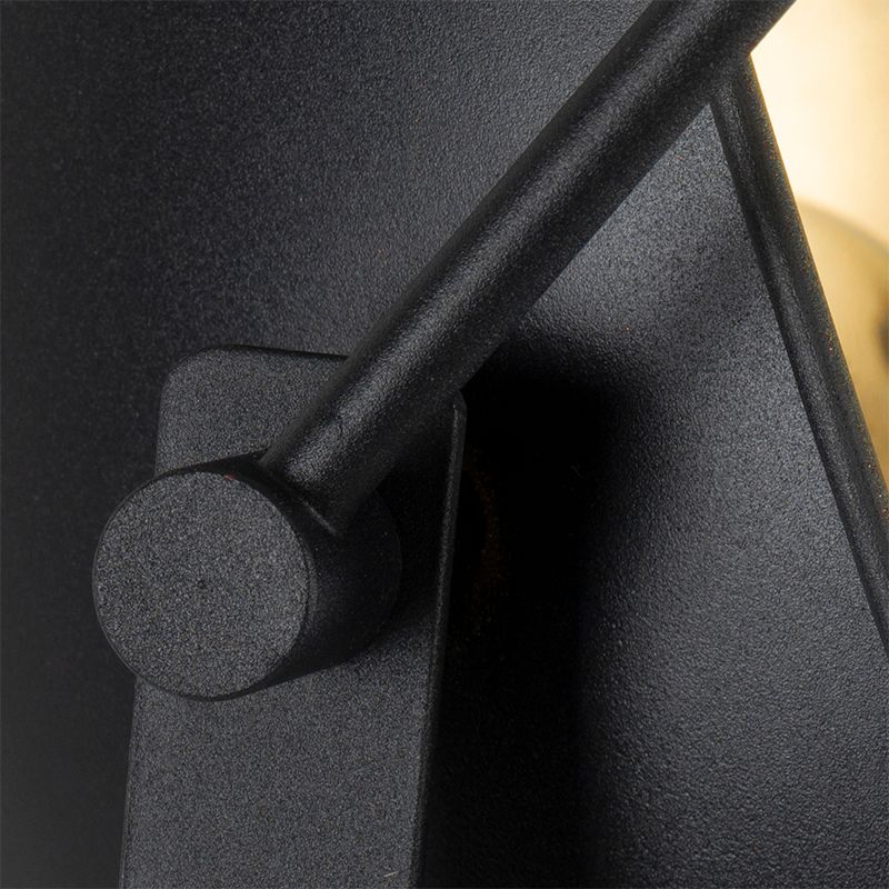 Vloerlamp zwart met goud 42 cm verstelbaar tripod - Magnax