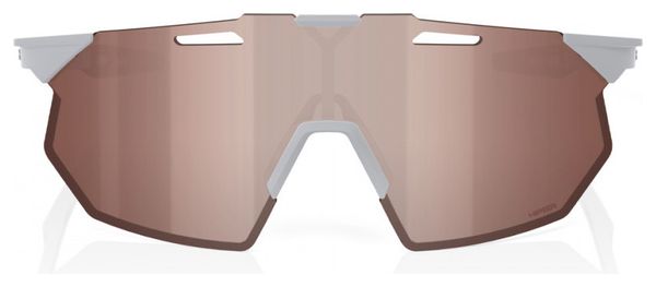 Lunettes 100% Hypercraft SQ Gris Mat - HiPER Crimson Silver Mirror