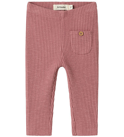 Lil' Atelier Leggings - Rib - NbfRaja - Nostalgie Rose