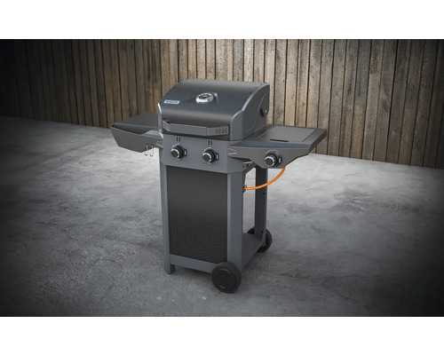 Tenneker® Carbon Gasgrill 121,4 x 60,3 x 112,3 cm 2 branders + zijbrander Zwart