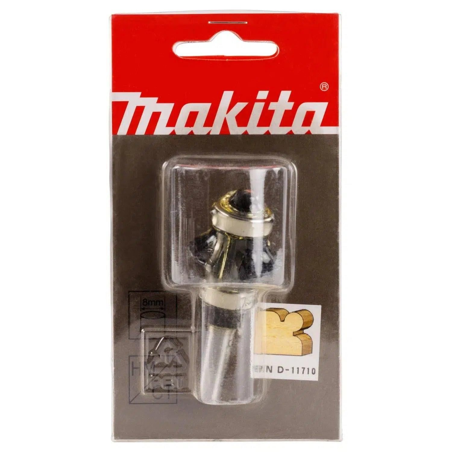 Makita D-11710 Freesbit Kraalprofielfrees   lager S 8mm 28,58x15,88mm R6,35
