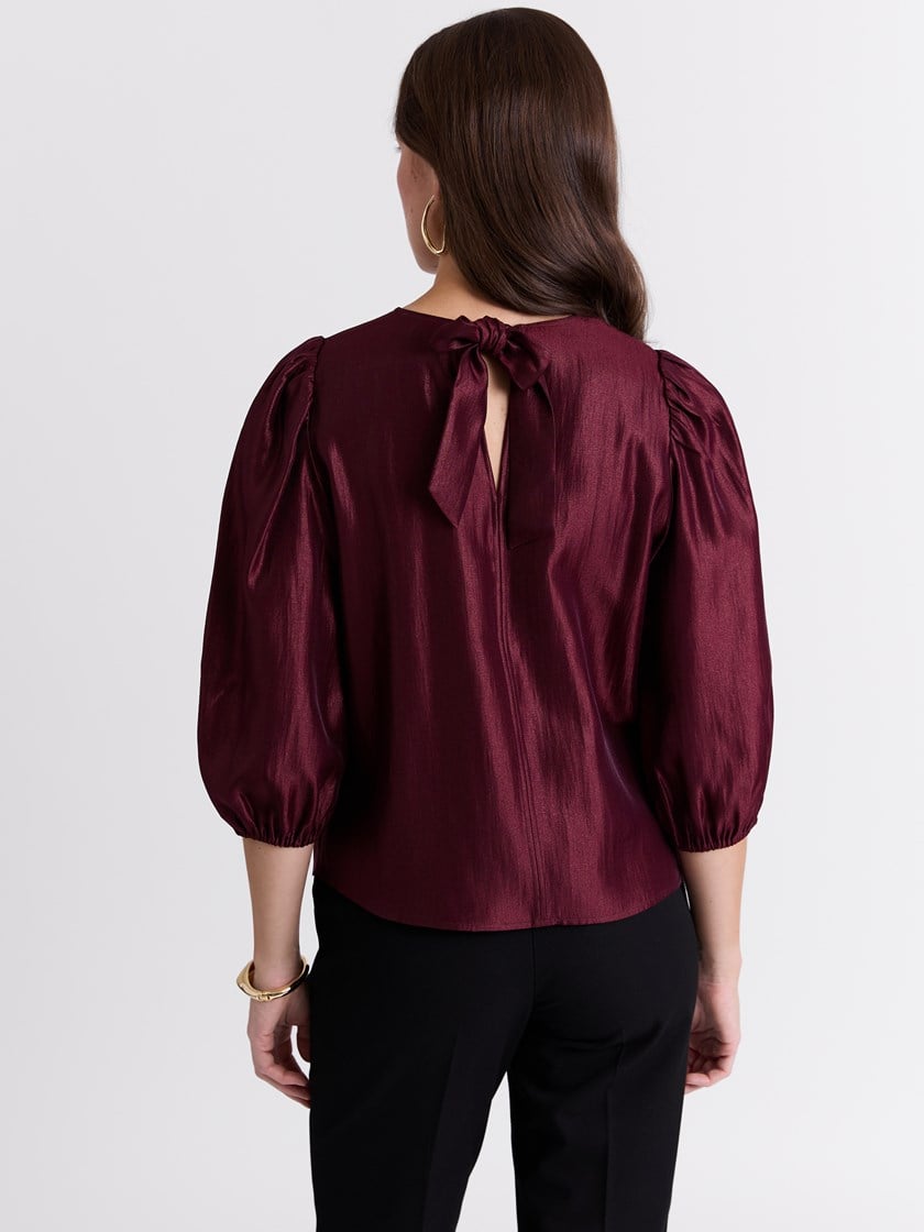 Charlene bluse Burgundy
