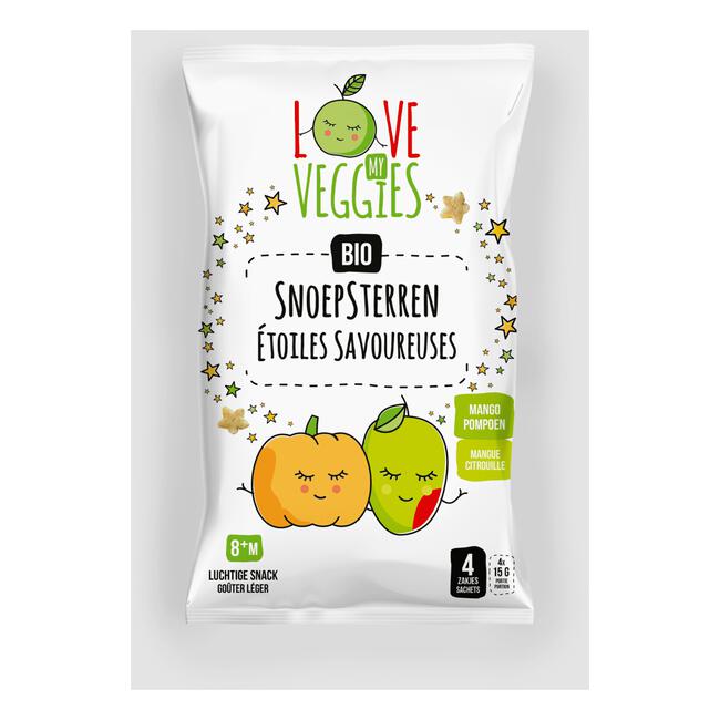 Love My Veggies Snoepsterren Mango Pompoen 8 Maanden