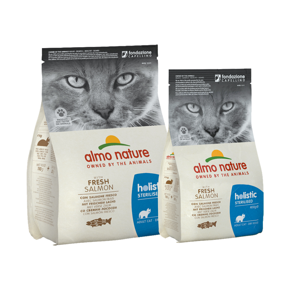 Almo Nature Sterilised Kattenvoer - Zalm en Rijst