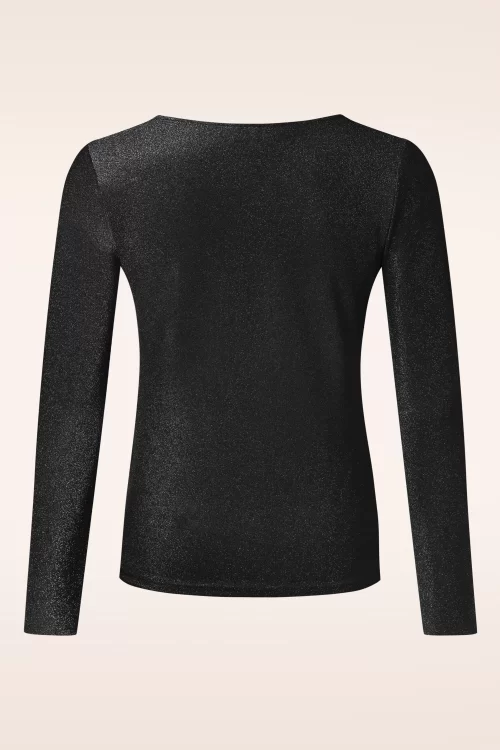 Banned Retro Disco top in zwart