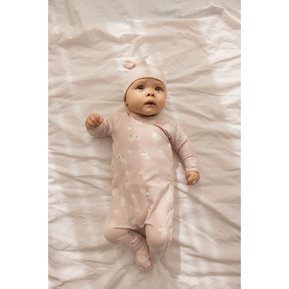 Køb MarMar New Born Modal Smooth Print Rose Moomin Rubello Romper