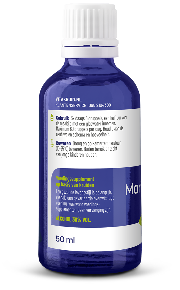 Vitakruid Mariadistel Complex Tinctuur 1:5 Met Oa Artisjok (50 ml)