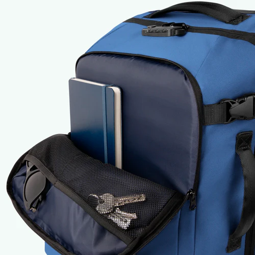 Valise souple 2 roues small Shiraz bleu