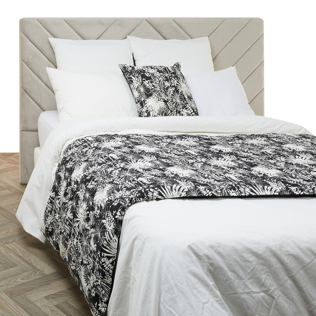 Haomy Housse de coussin en Lin & Coton Ahe blanche - 45x45 cm