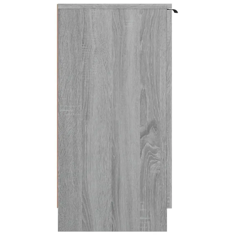 vidaXL - Schoenenkast met 2 deuren - Grijs sonoma eiken - Hout - 59x35x70 cm