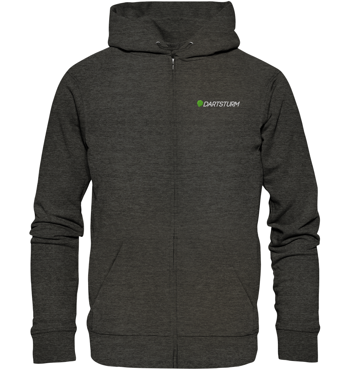 DartSturm - Logo Weiß Zipper (Stick)