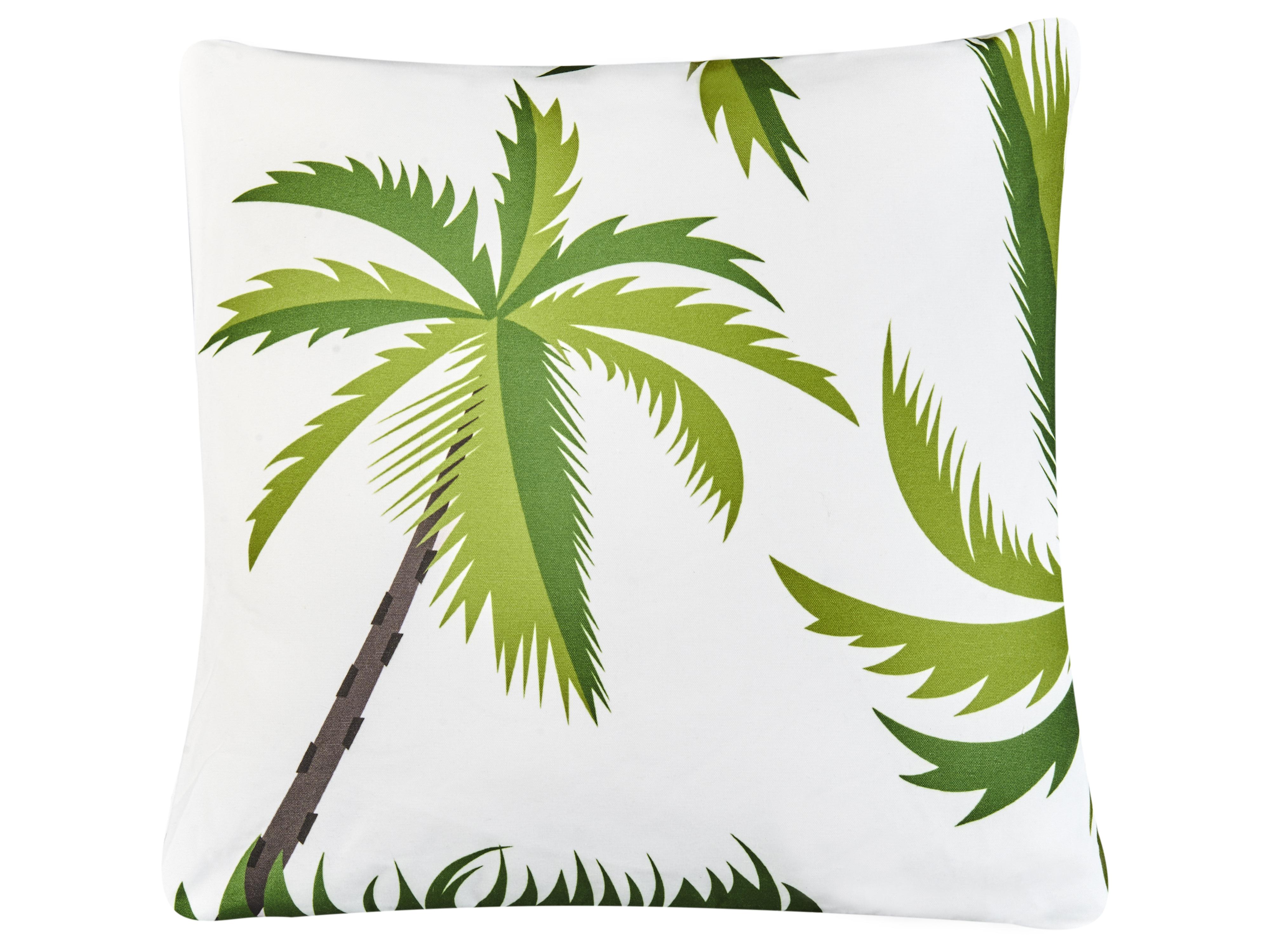 Set van 3 tuinkussens SEASIDE bladpatroon Groen