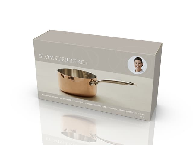 Blomsterbergs Kasserolle 1,5 liter kobber