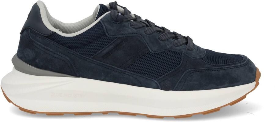 Blue Industry Blue Jogger suède sneakers donkerblauw