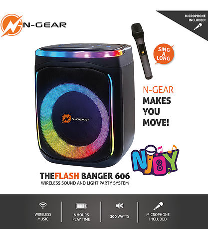 N-Gear Karaoke-Lautsprecher - Kabellos - Der Flash Banger 606 -
