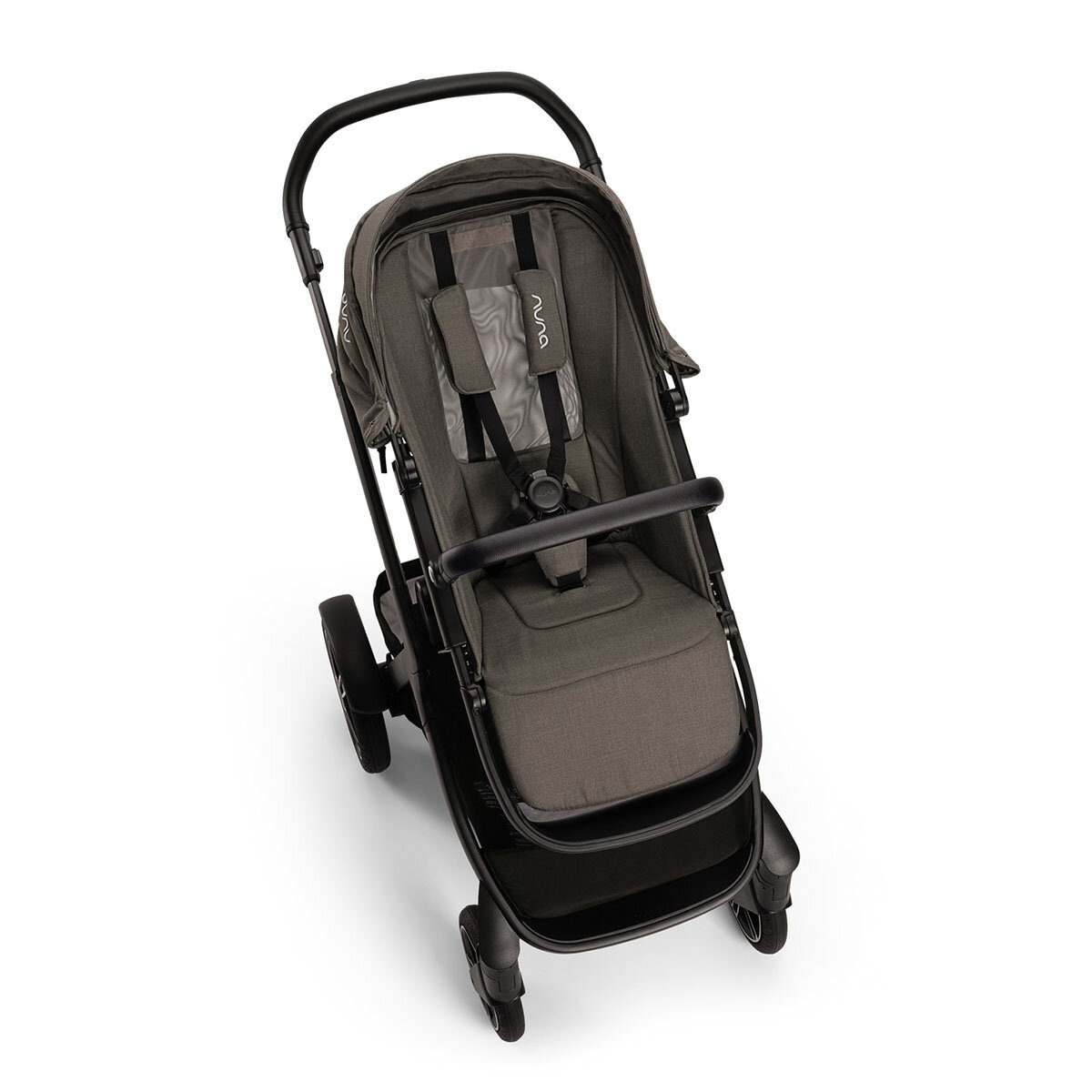 Nuna Nuna DEMI™ next Kinderwagen Granite 3in1 Set inkl. faltbare Babywanne und Babyschale Pipa Next i-Size Caviar/Handle Chocolate Kollektion 2024