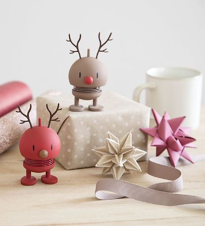 Hoptimist Small Soft Reindeer BumBlå - 9 cm - Berry