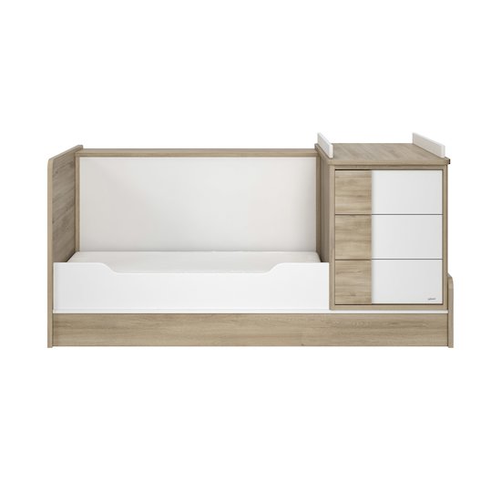 Sacha lit compact bébé 70x140   Chêne        de               Galipette